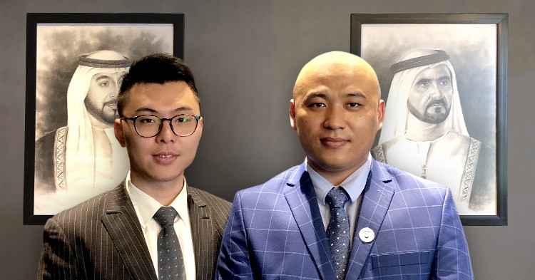Jiguang Yu und Weihua Sheng, Geschäftsführer von JRG International