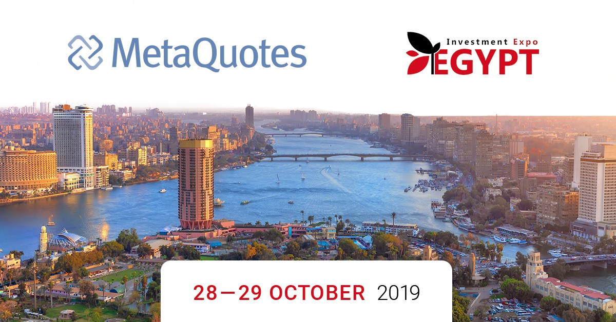 MetaQuotes ist ein Platin-Sponsor auf der Egypt Investment Expo 2019