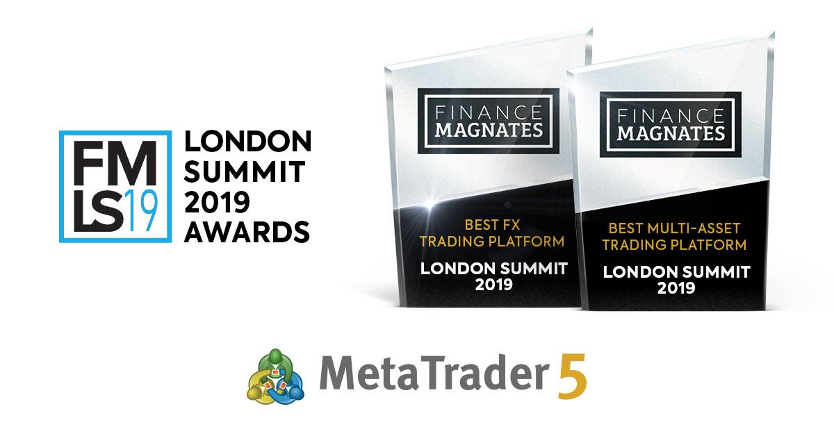MetaTrader 5 wins awards in two categories during London Summit Awards 2019