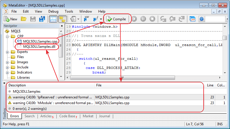 Added С++ files (*.cpp) compilation support in case Microsoft Visual Studio 2008/2010/Express is installed