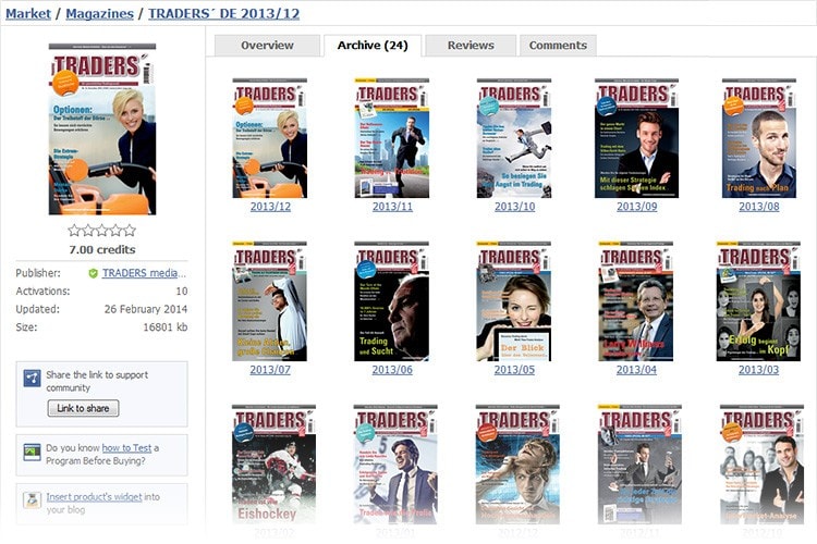 Have a Look at Our
 Archive of Finacial Magazines