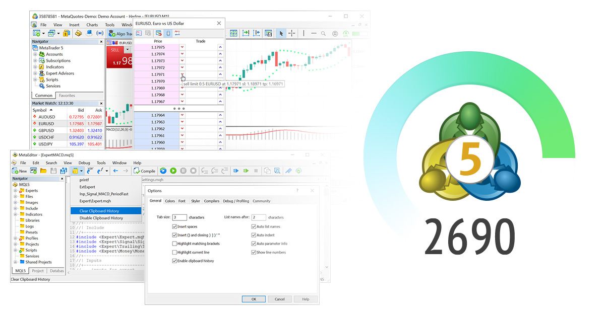 MetaTrader 5 build 2690: profundidad de mercado para todos los instrumentos y perfilador de código mejorado