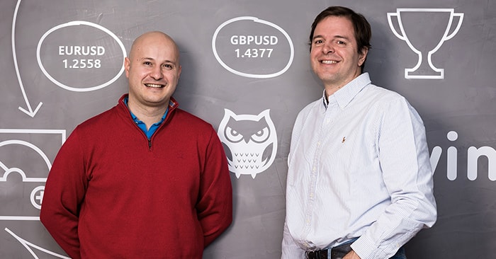 Los fundadores de Darwinex: los hermanos Javier y Juan Colón