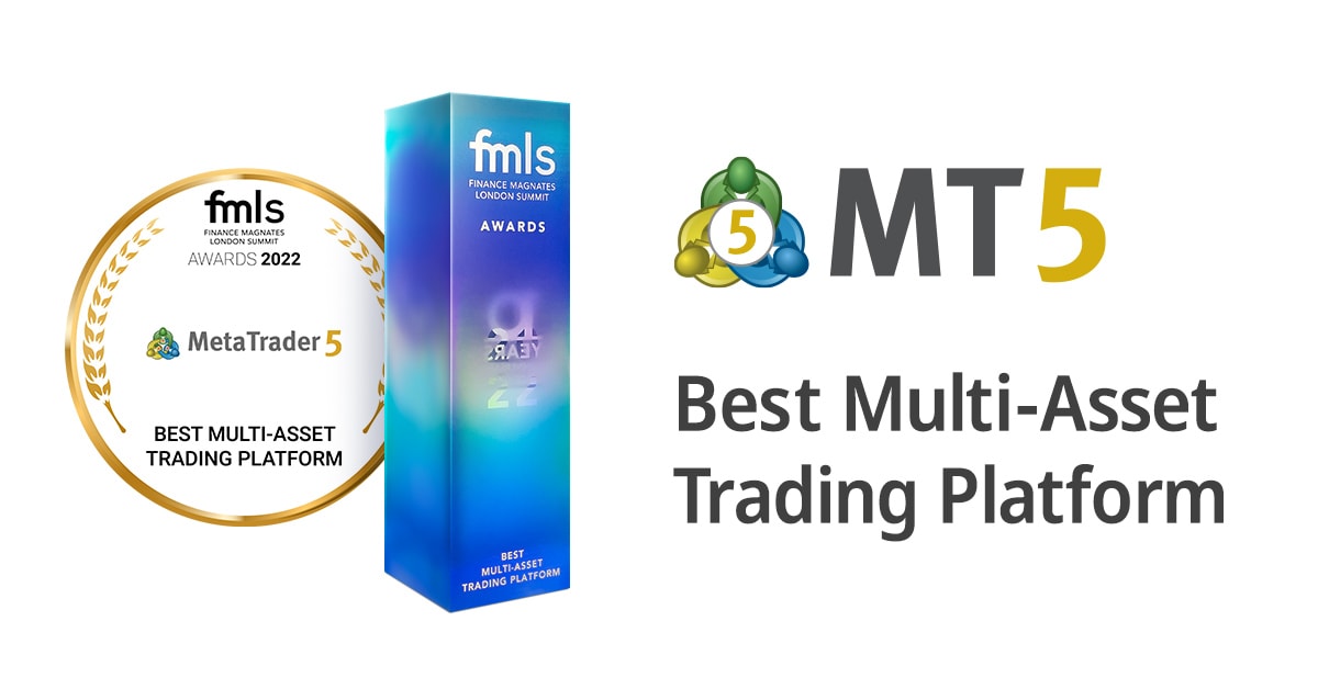 MetaTrader 5 gewann auf dem Finance Magnates London Summit 2022 den Preis als beste Multi-Asset-Plattform