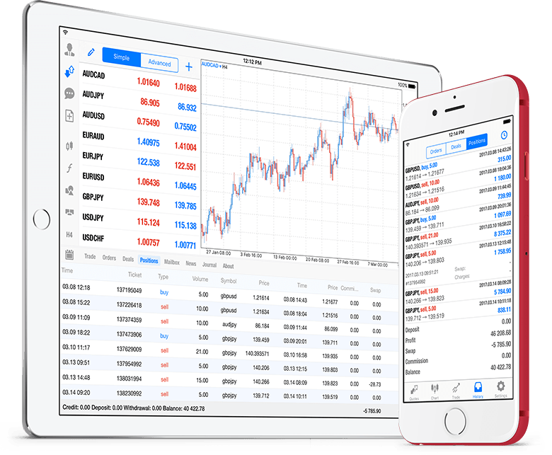 Neues MetaTrader 5 iOS Build 1547 mit Historie von Positionen