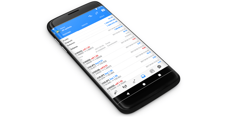 新しい Android版 MetaTrader 5 ビルド1576：ポジション履歴機能