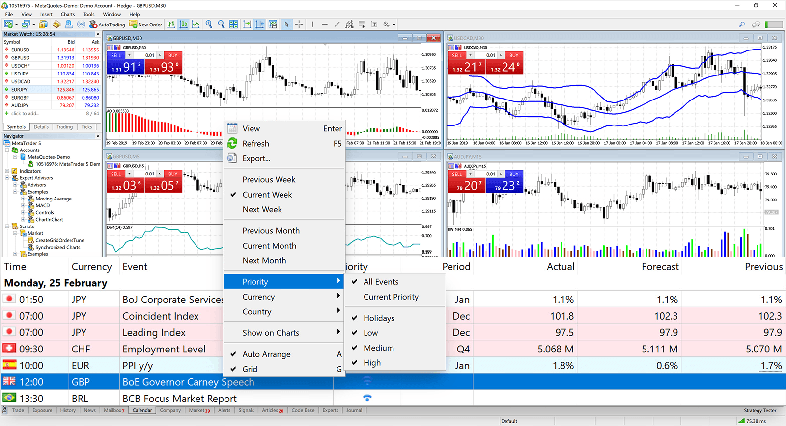 Updated economic calendar, MQL5 services and interactive ...