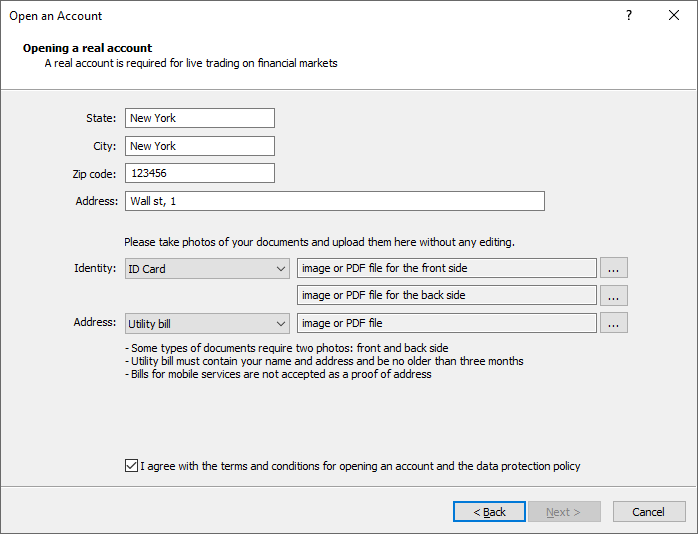 A verificação do usuário para sua própria segurança