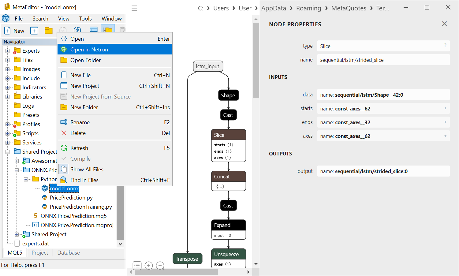 Die Möglichkeit, ML-Modelle und neuronale Netze mit Netron zu visualisieren