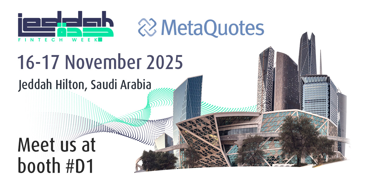 MetaQuotes encontrará com corretoras no Jeddah Fintech Week 2025 MetaQuotes encontrará com corretoras no Jeddah Fintech Week 2025