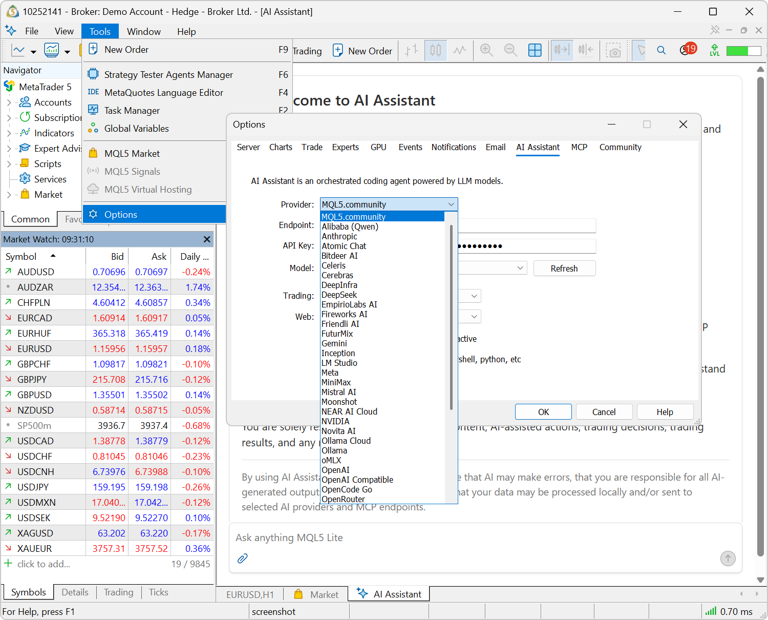 Added support for new LLM providers Added support for new LLM providers