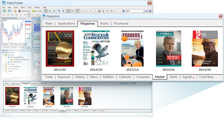 MetaTrader Market Now Features Magazines