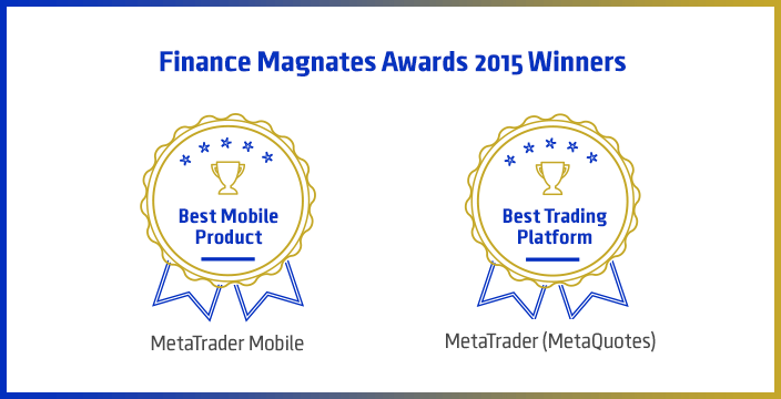 2015Finance Magnates London Summit Awardsにて、取引プラットフォームMetaTraderが、『ベストプラットフォーム賞』と『最優秀モバイル製品賞』にノミネート、及び受賞