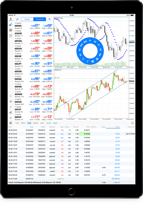 MetaTrader 5 iOS build 1225 supporte l'iPad Pro et contient le mode portrait pour l'iPad