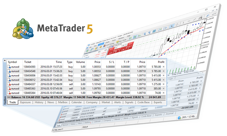 Updated MetaTrader 5 trading platform with the hedging system for position accounting