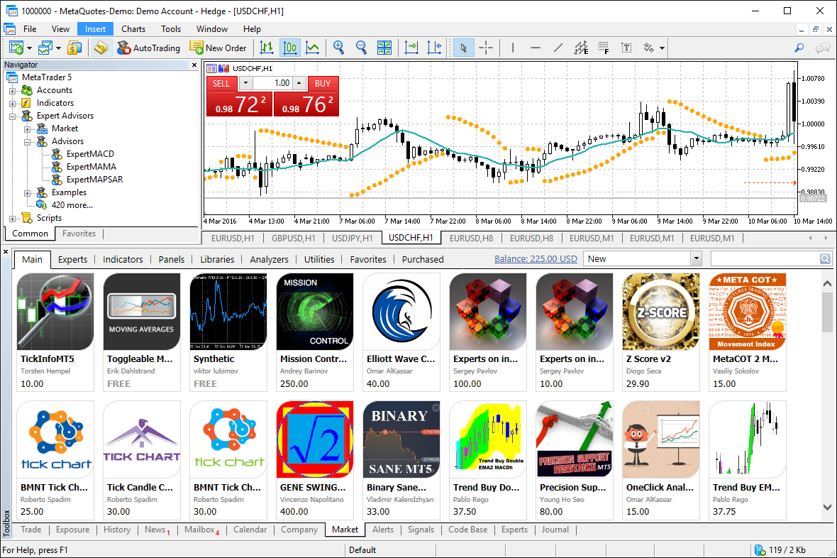 A maior loja de robôs de negociação e indicadores técnicos para MetaTrader 5 está disponível diretamente na plataforma