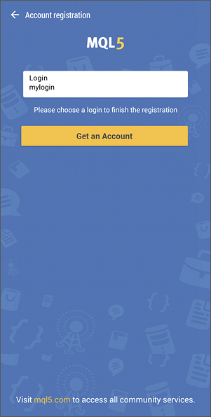 Completing Account Registration via Facebook