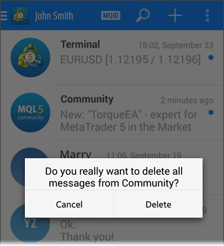 Deleting Messages