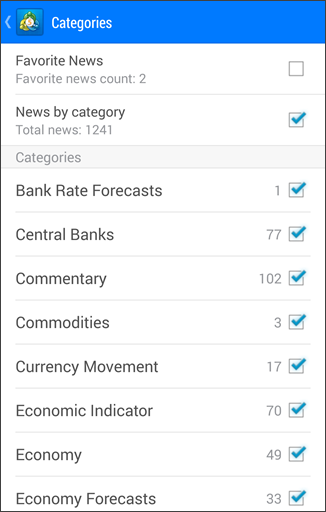 Categorias de Notícias