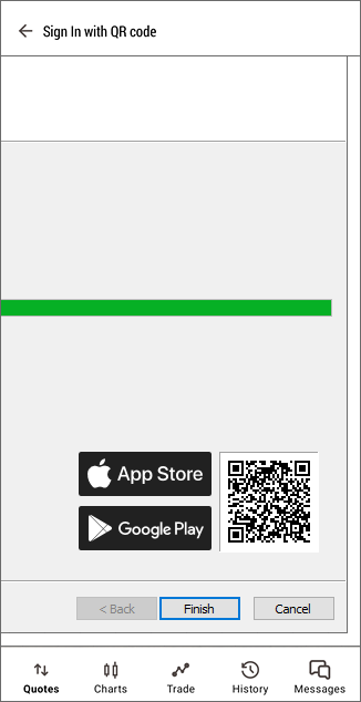 Quickly move accounts from Desktop to Mobile using QR codes