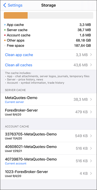 App data management