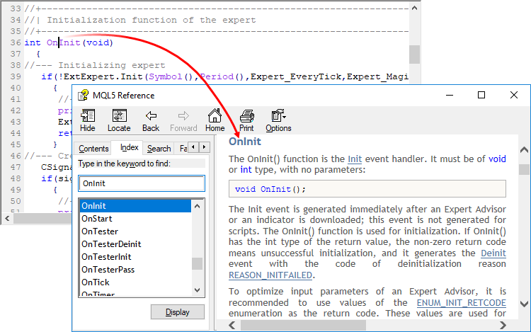 MQL4/MQL5 context help