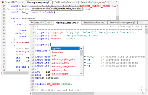 Komfortable Codebearbeitung