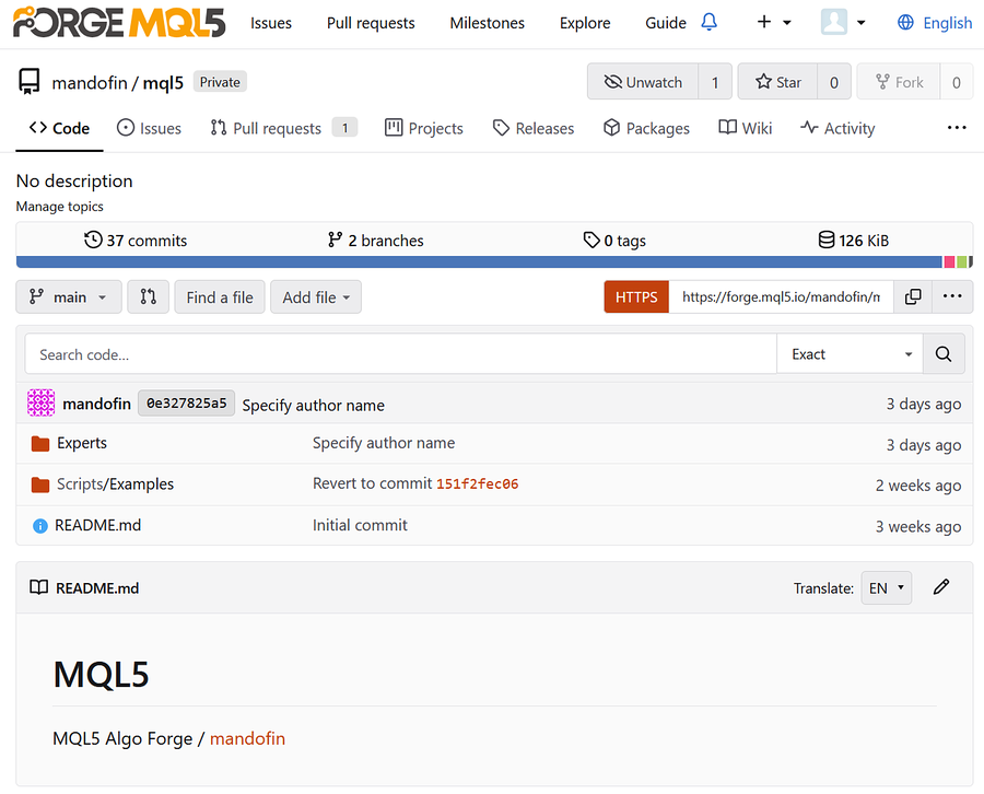 MQL5 repository webpage MQL5 repository webpage