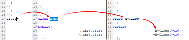 Exemplo de um trecho de código