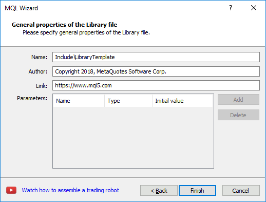 Creating a library