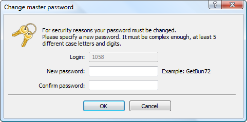 Die erzwungene Passwort-Änderung erhöht die Sicherheit.