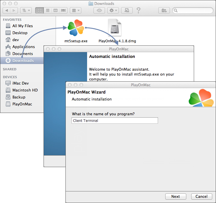 Run the platform installer mt5setup.exe