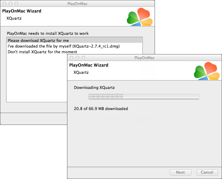 Follow the wizard prompts to install XQuartz