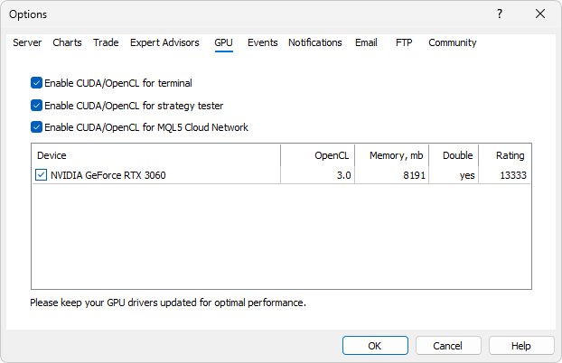 Manage GPU settings Manage GPU settings