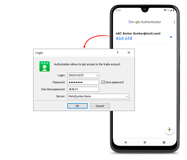 Introduzca una contraseña de un solo uso para conectarse