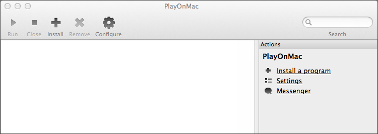 PlayOnMac está pronto a ser usado