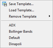 Templates menu