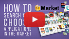 Assista o vídeo: Como encontrar a aplicação desejada no Mercado?