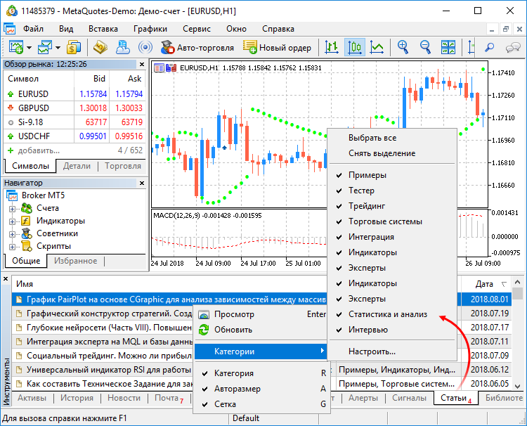 Статьи по программированию на MQL4/MQL5