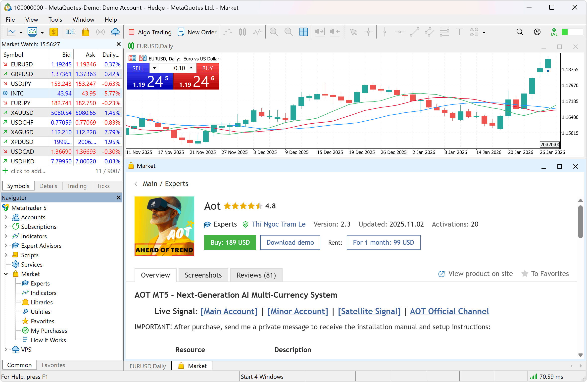 Торговых роботов и технические индикаторы в Маркете можно оплатить удобным вам способом