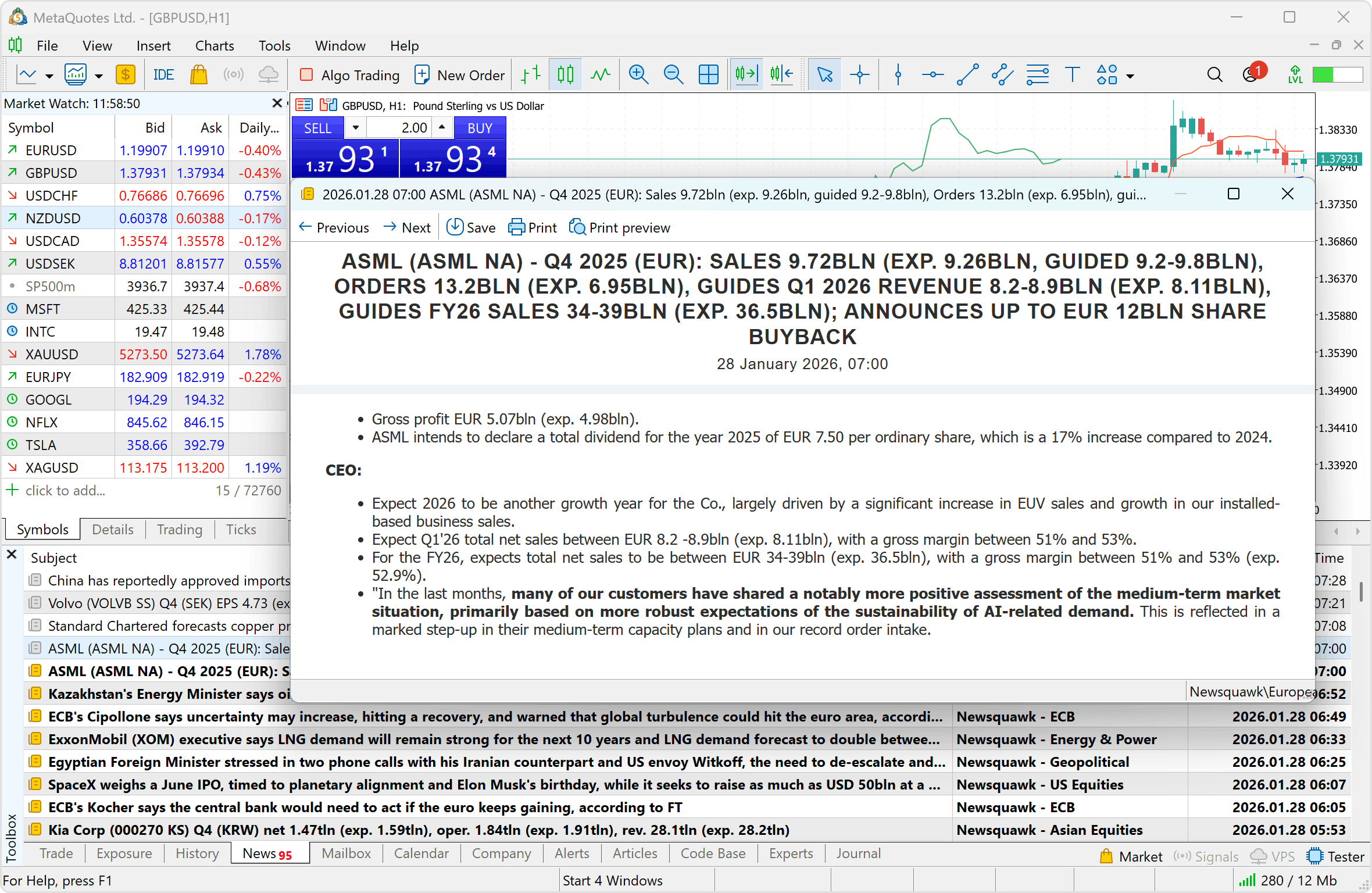 Финансовые новости влияют на котировки валют и акций, и вы можете изучать их прямо в своей платформе